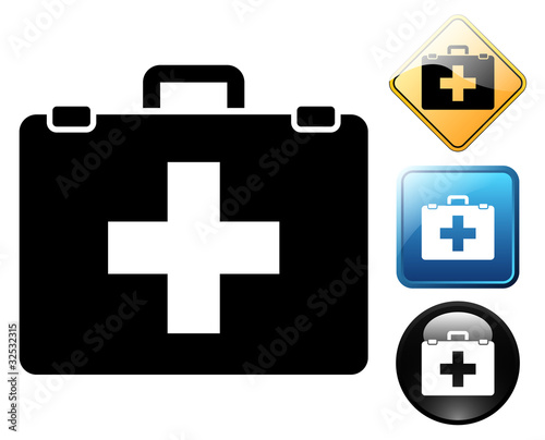 First aid pictogram and signs