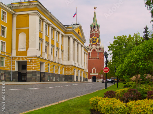 Photography street inside Kremlin, Moscow, Russia