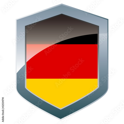 Shield with German flag Free Download Shield with German flag - GFXLoad
