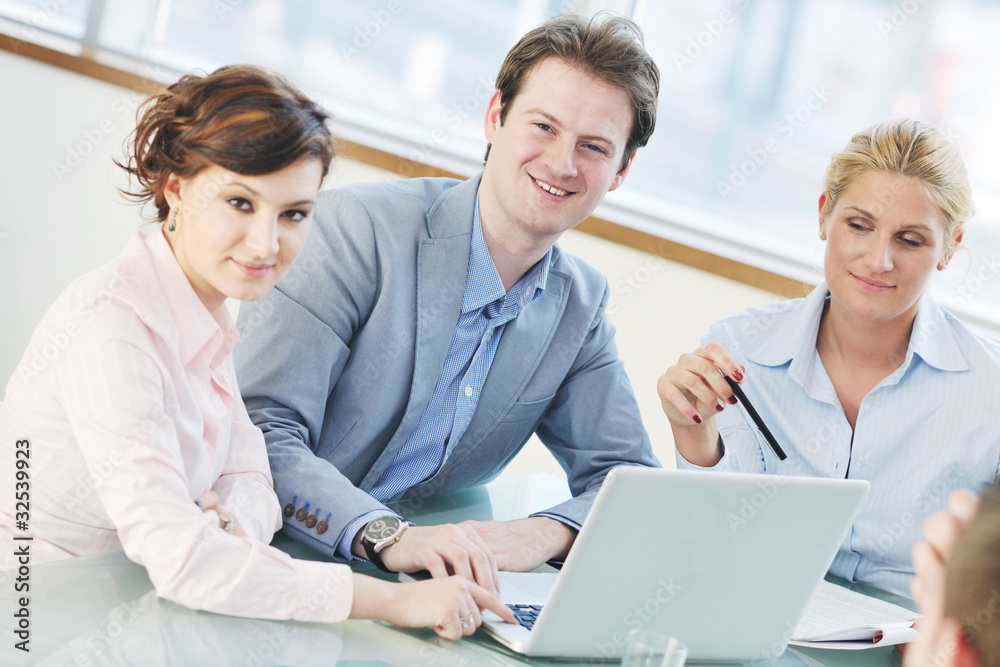 Fototapeta premium group of business people at meeting