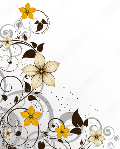 Floral abstract background.