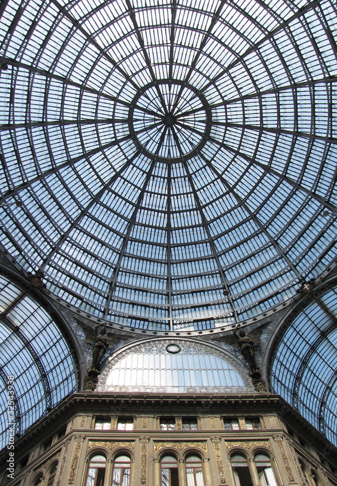 Inside Galleria Vittorio emanuele in naples