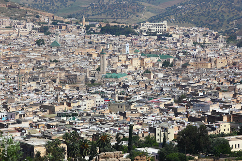Fez medina with Kairaouine Mosque