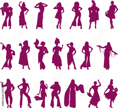 silhouettes de femmes divers02