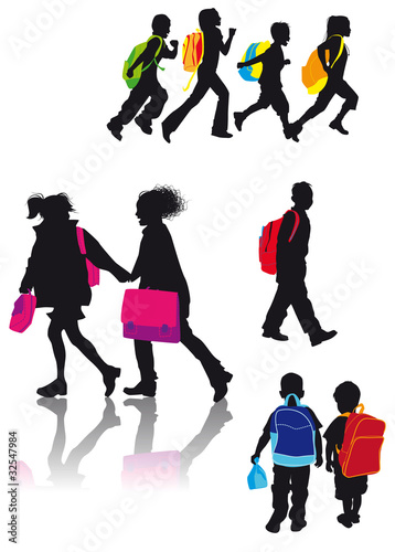 Silhouettes scolaires