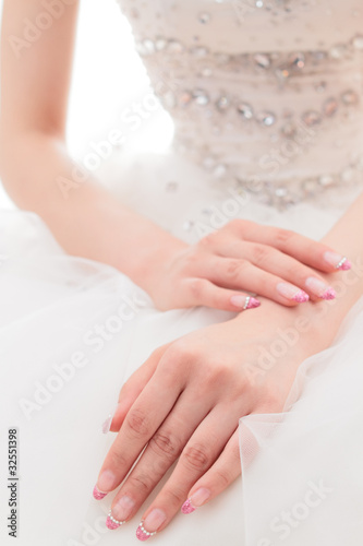 Asian bride s hands