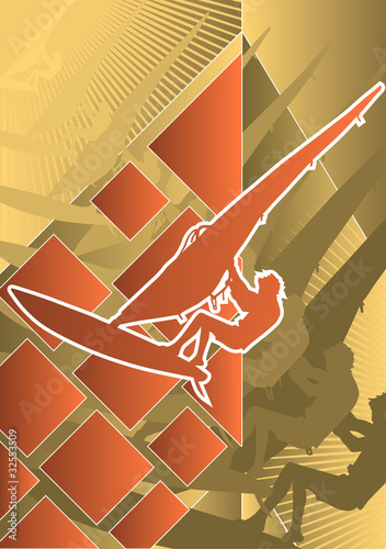 Sport Design Poster Series Windsurfing