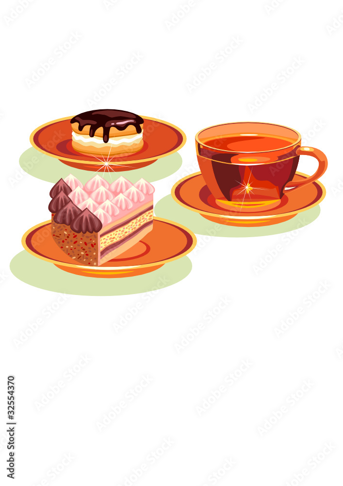 tea and cake. tea and cake.