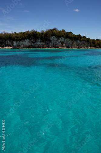 eaux turquoises des caraïbes