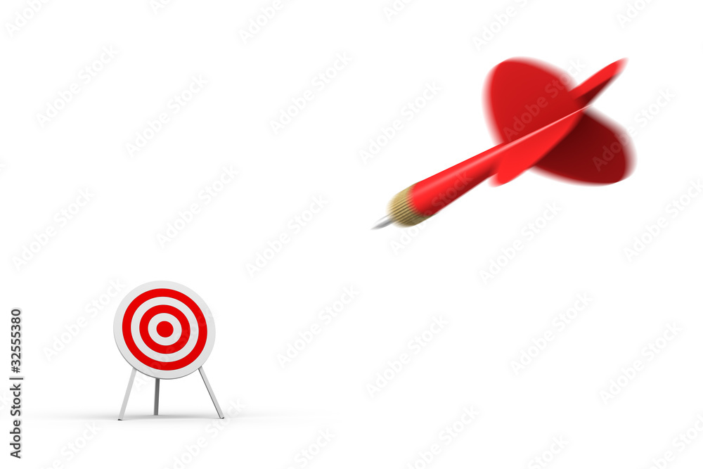 Dart Hitting Target Dart Hitting Target