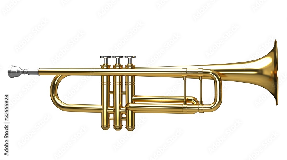 3d rendering of a Trumpet 3d rendering of a Trumpet