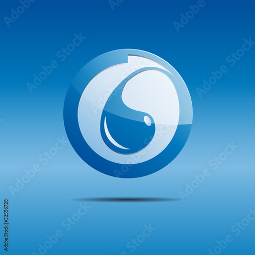 Glossy Logo soap and washmachine # Vector photo
