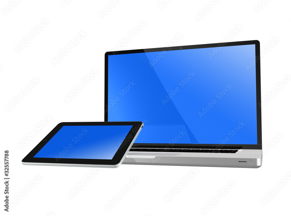 Tablete Pc on Laptop Computer Tablete Pc on Laptop Computer