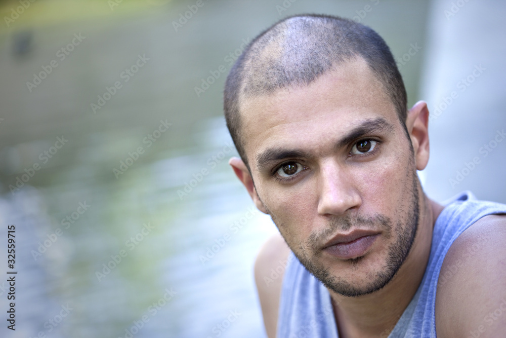 Portrait, jeune, homme, athlète, sportif, mâle, adulte, masculin Portrait, jeune, homme, athlète, sportif, mâle, adulte, masculin
