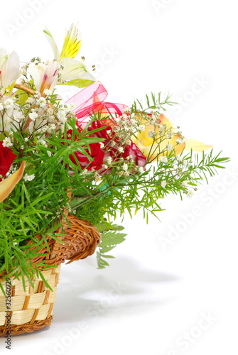 flowers on white