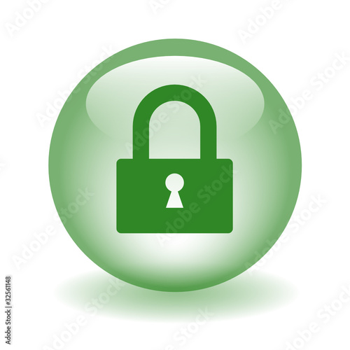 SECURED ACCESS Web Button (connection session padlock security)
