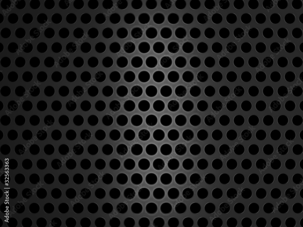 Metallic grill texture on black background Metallic grill texture on black background