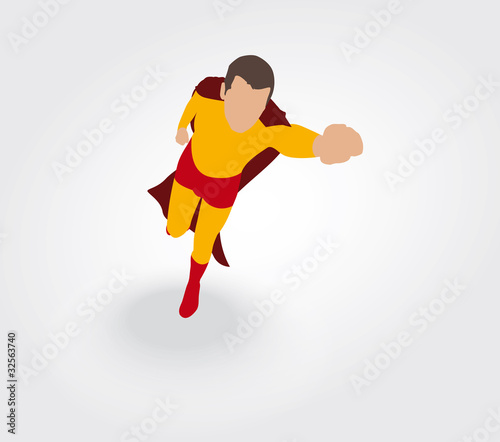 Super héros qui s'envole