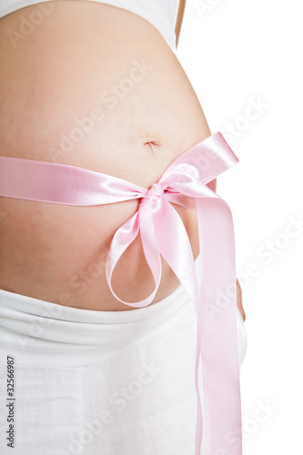 Wallpaper Mural Pregnant woman isolated on white Torontodigital.ca