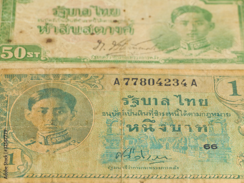 Old Thai Banknotes Collection