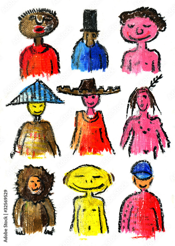 Children's drawings: nations of the world
