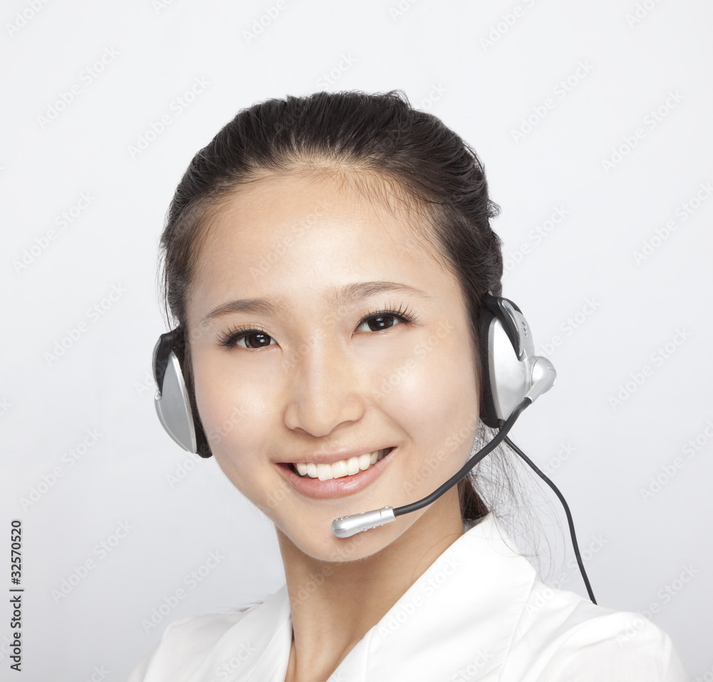 portrait of beautiful asian Customer Representative portrait of beautiful asian Customer Representative
