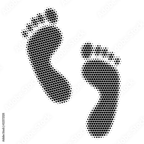 dotted fussabdruecke I