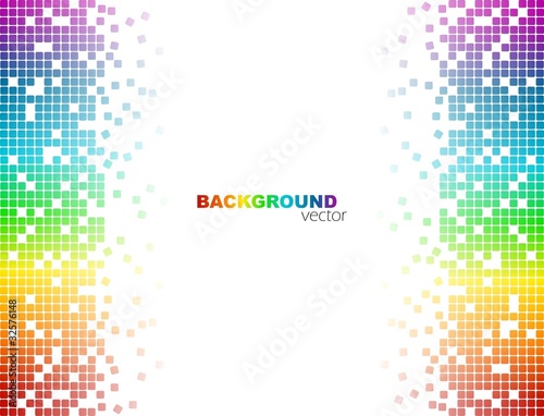 FONDO VECTORIAL ARCOIRIS MOSAICO