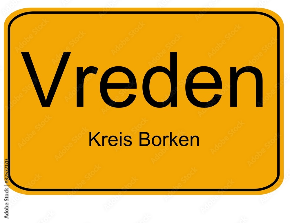 Ortseingangsschild Vreden