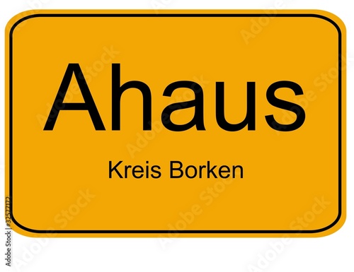 Ortseingangsschild Ahaus