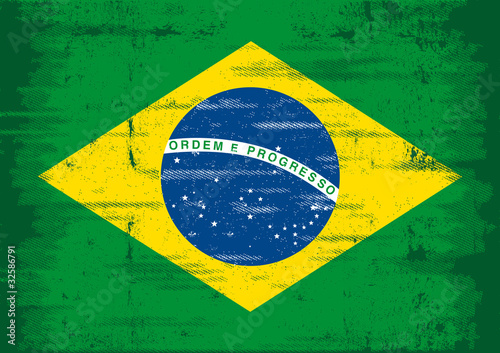 Brazilian grunge flag