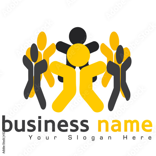 logo business,cercle humain