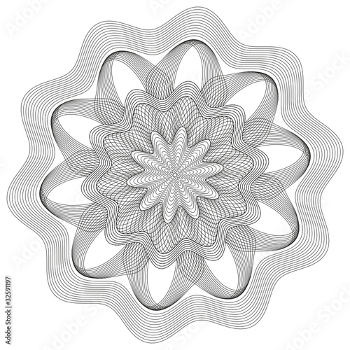Guilloche - Rosette, Symbol, Rosetta, Sicherheit, Zertifikat