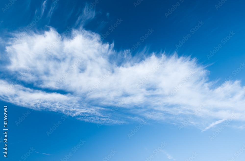 white cloud in blue sky in windy weather white cloud in blue sky in windy weather