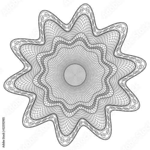 Guilloche - Rosette, Symbol, Rosetta, Sicherheit, Zertifikat