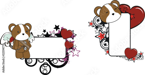 hamster cupid cartoon copyspace