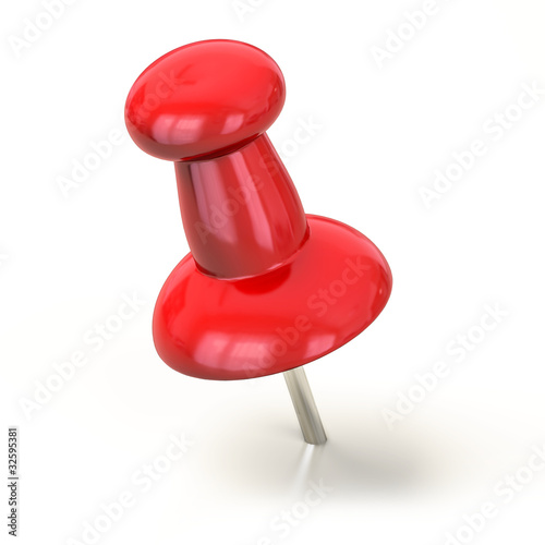 Red thumbtack