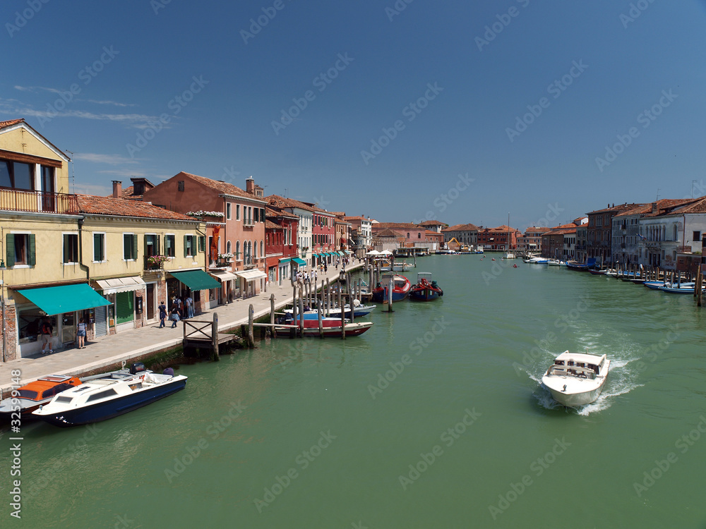 View of Canal Grande di Murano, Venice, Italy