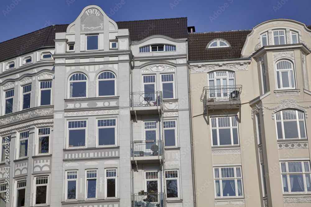 Obraz premium Jugendstilgebäude in Kiel, Deutschland