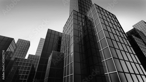 modern glass texture of mansion