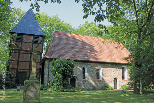 1000 Jahre alte Feldsteinkirche (St. Margarethenkirche) zu Gyhum photo