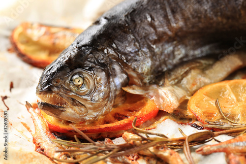 Pan fried trout