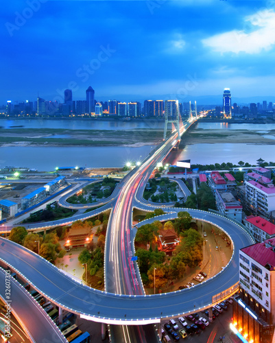 Photography Night view of city