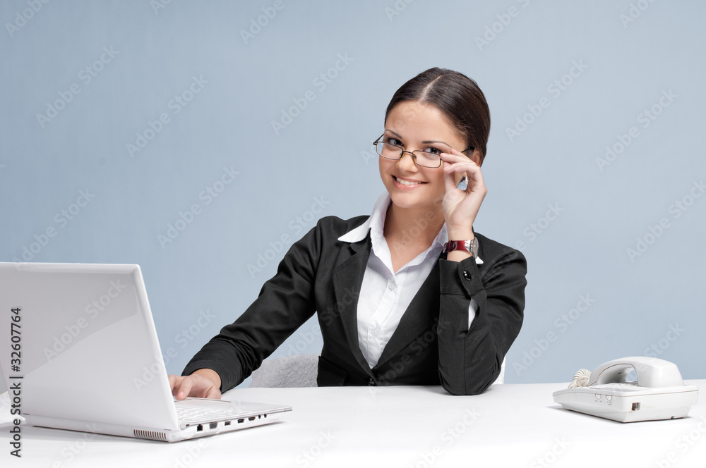 Business woman working in office Business woman working in office