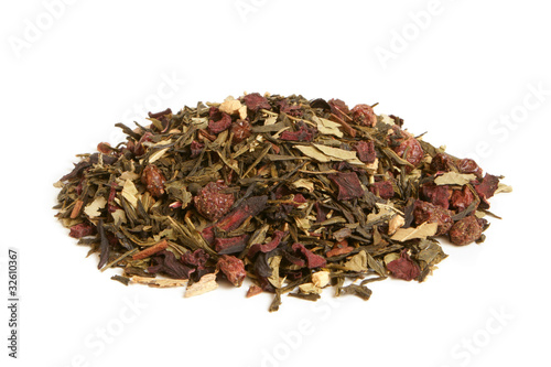 Green tea with dried fruits