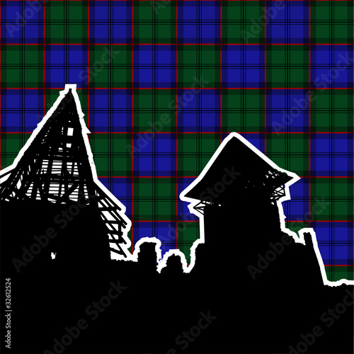 ruins of scottish castle. first variant