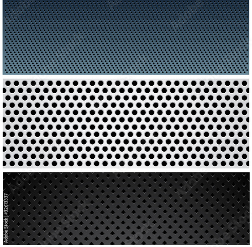 Metallic pattern set.