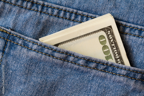 Money in a pocket