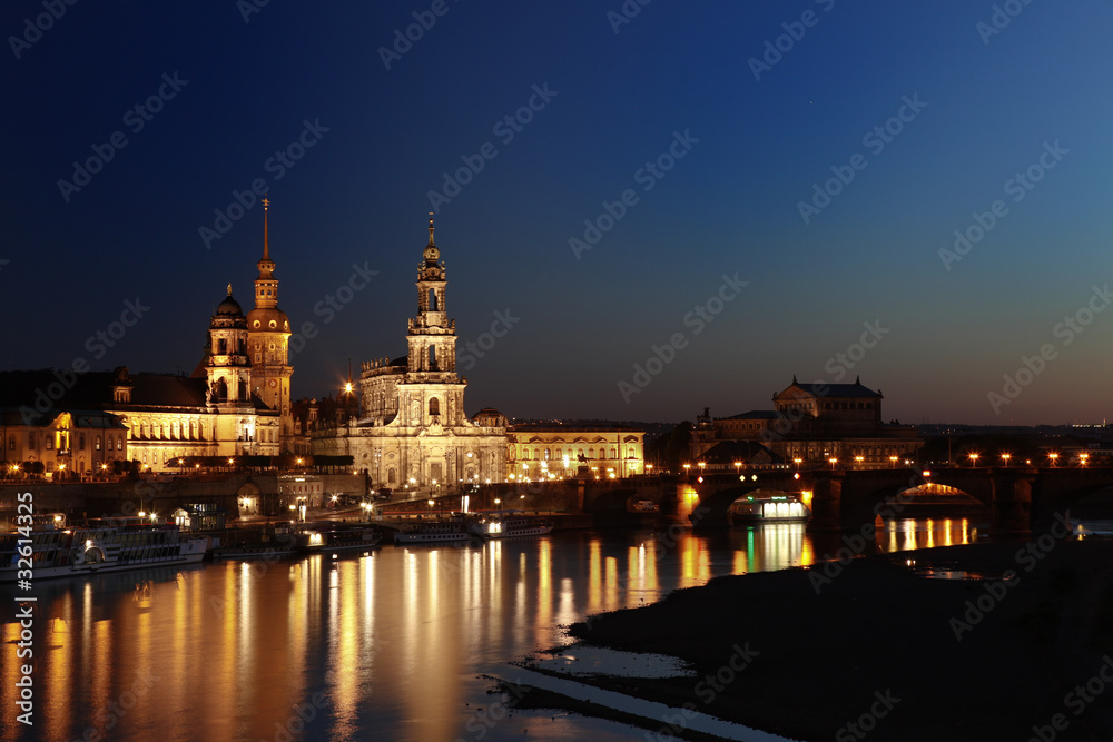 Dresden, Nachtaufnahme