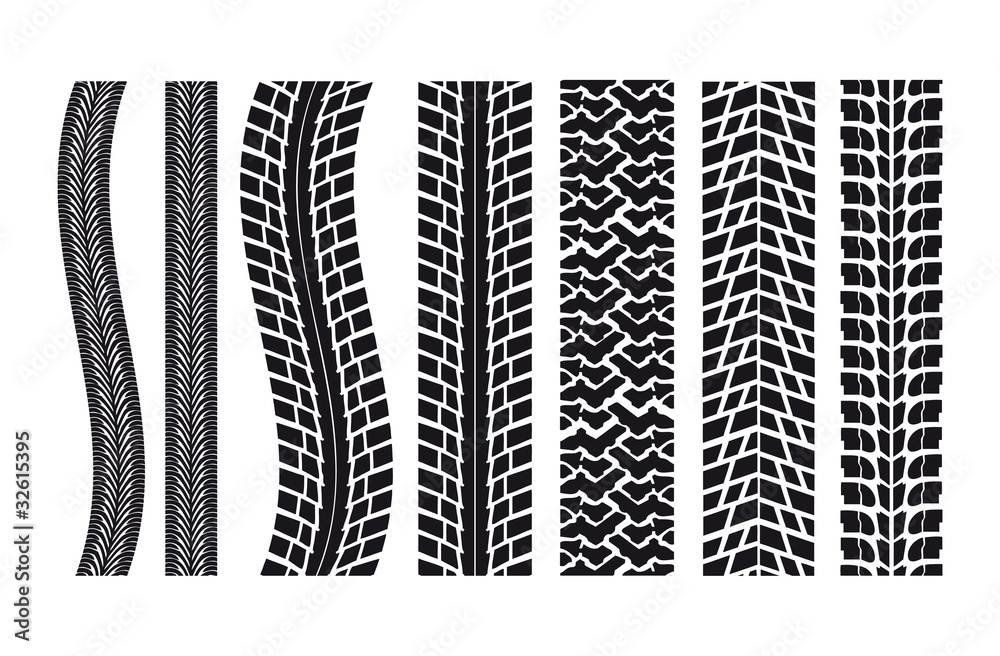 Vektorová grafika „set di impronte di pneumatici“ ze služby Stock | Adobe  Stock